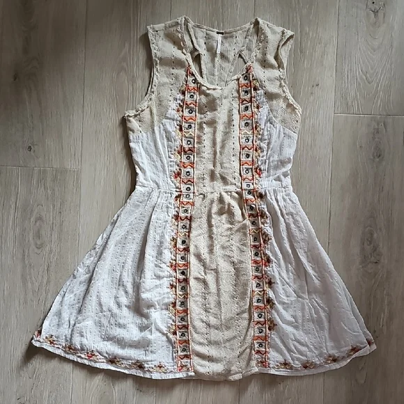 Free People Water Lily Embroidered Dress - Picture 5 of 7